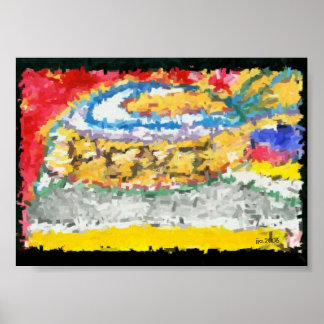 5"x7" = Poster PEACE créé en 2006