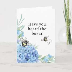 5" x 7" Avez-vous entendu le buzz ? Carte de voeux