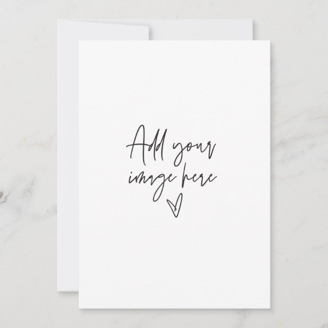 5 x 7 invitation de mariage personnalisée Carte ph (Devant)