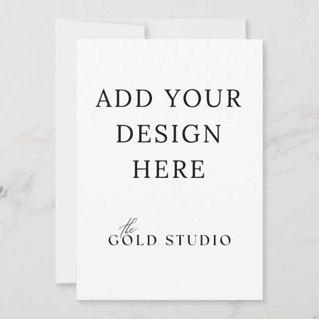 5 x 7 Modèle Invitation à double face Portrait (Devant)