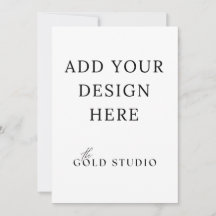 5 x 7 Modèle Invitation à double face Portrait