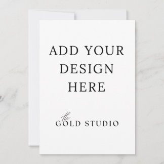 5 x 7 Modèle Invitation à double face Portrait