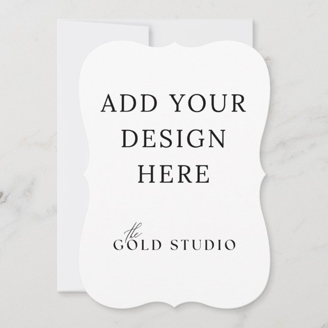 5 x 7 Modèle Invitation à double face Portrait (Devant)