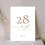 5 x 7 Terracotta Elegant Mariage Or Numéro de tabl<br><div class="desc">*PAS VRAI FOIL* ***cette conception fait partie d'une collection correspondante*** ___________________________ ce modèle de conception est entièrement modifiable / personnalisable par vous le client - cliquez sur personnaliser un autre bouton si vous souhaitez déplacer, ajouter, supprimer ou apporter des modifications importantes à la conception _______________________ _______ *si vous avez des...</div>