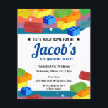 5e anniversaire Blocs de bâtiment Fun Boy<br><div class="desc">Le bâtiment à thème des garçons amusants s'articule autour d'invitations d'anniversaire. Disponible en téléchargement numérique imprimable. Idéal pour toute saison. Construisons quelque chose d'amusant pour votre petit garçon à l'occasion de son anniversaire !</div>