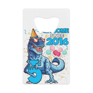 5e anniversaire Dinosaur 5 ans Garçon Enfants Awes