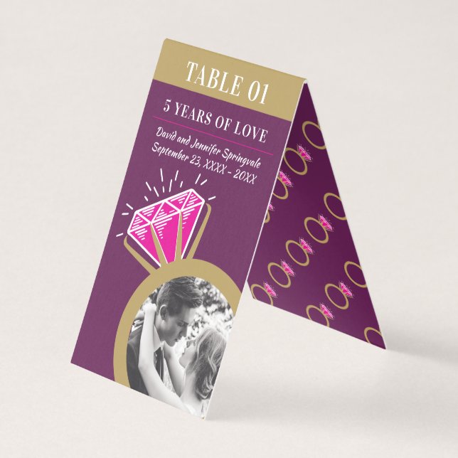 5e anniversaire mariage anneau tourmaline rose pho (Front)