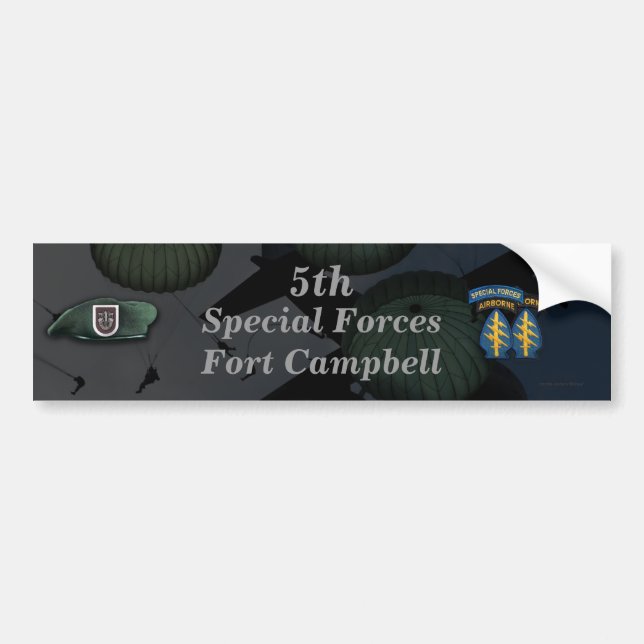 5e Sticker pour pare-chocs des forces spéciales fo (Devant)
