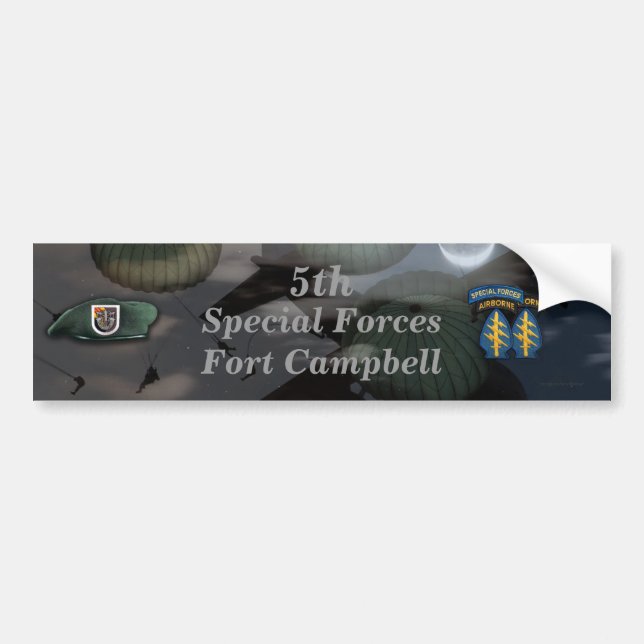 5e Sticker pour pare-chocs des forces spéciales fo (Devant)