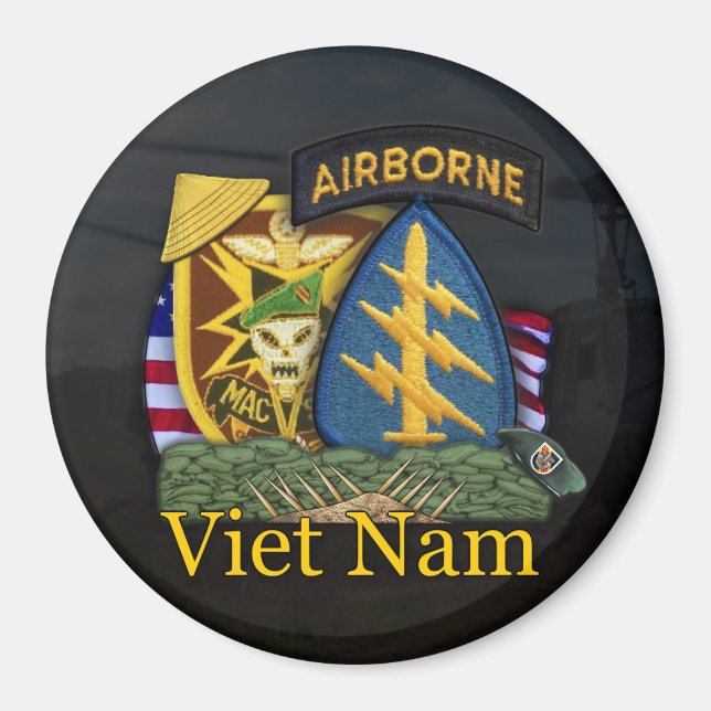 5ème bérets verts mac v sog vietnam nam Magnet (Devant)