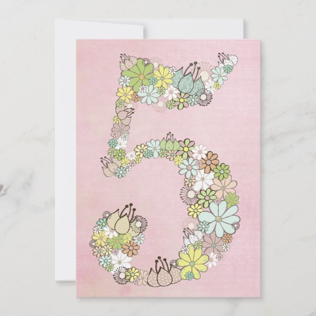 5ème invitation faite sur commande d'invitation de (Devant)