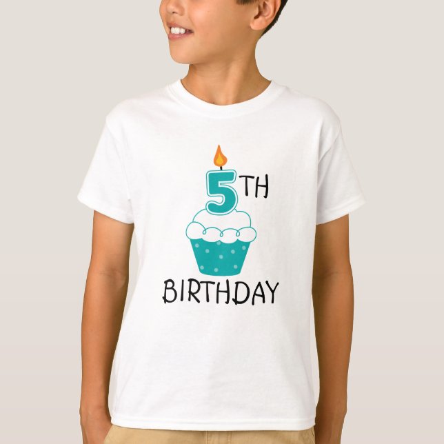 5ème L'anniversaire badine le T-shirt (Devant)