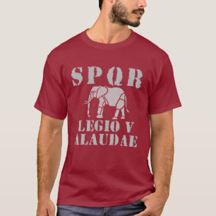 5ème T-shirt romain d'éléphant de légion de Jules