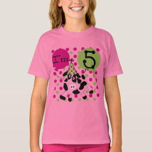 5èmes T-shirts et cadeaux d'anniversaire de vache