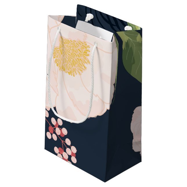 5lx3wx8.5h Petit sac cadeau bébé Cosmos rose sur W (Dos Angle)