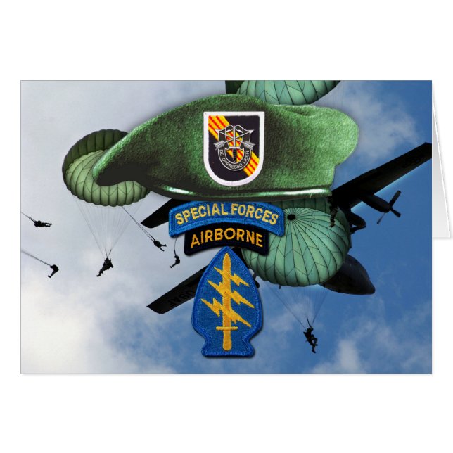 5th Groupe des Forces Spéciales Bérets Verts SF SF (Devant Horizontal)