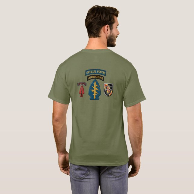 5th Special Forces Group Airborne T-Shirt (Dos entier)