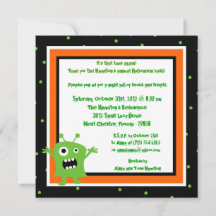 5x5 Anniversaire Bash Halloween Invitation de fête
