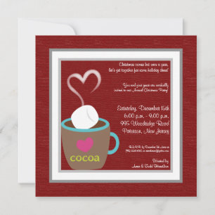 5x5 Hot Cup of Coco Invitation