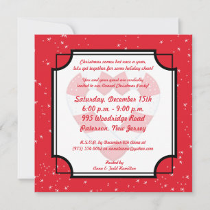 5x5 M. & Mme Claus Invitation à la fête de Noël