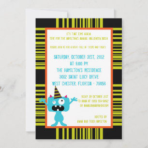 5x7 Anniversaire Bash Fun Party Invitation