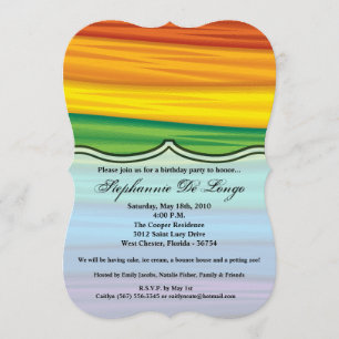 5x7 Anniversaire Invitation lgbtq drapeau arc-en-c
