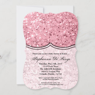 5x7 Baby shower Invitation Rose Parties scintillan