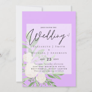 5x7 blanc Bouquet - Mariage budgétaire superposé