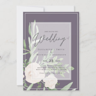 5x7 blanc Bouquet - Mariage budgétaire superposé