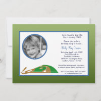 5x7 Boy Sports Baby shower de baseball Invitation