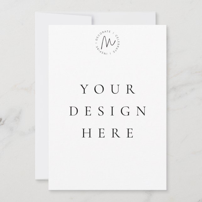 5x7 Carte d'invitation personnalisée (Devant)