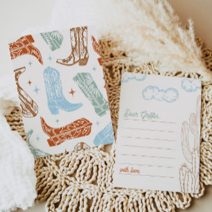 5x7 Cartes pour notes de cowboy modifiables