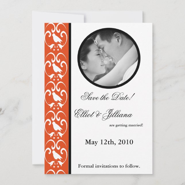 5x7 Enregistrer le Faire-part Fiançailles photo Da (Devant)