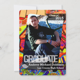 5x7 Graffiti Peinture Faire-part principal