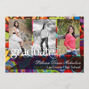 5x7 Graffiti Peinture Faire-part principal