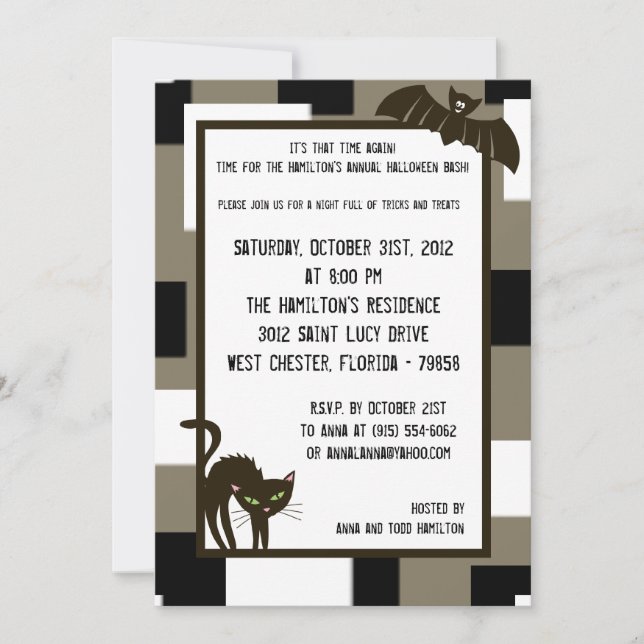 5x7 Halloween Fun Party Invitation (Devant)