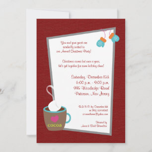 5x7 Hot Cup of Coco Invitation