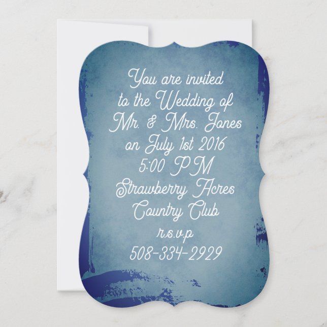 5x7 Invitation Bracket mariage simple (Devant)