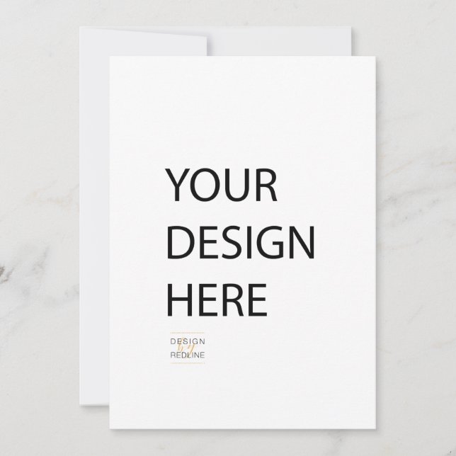 5x7 invitation impression frontale personnalisée (Devant)