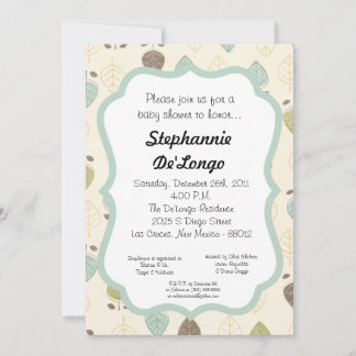 5x7 Jungle Safari Zoo Baby shower Invitation