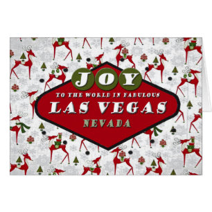 5x7 Las Vegas Christmas JOY Card