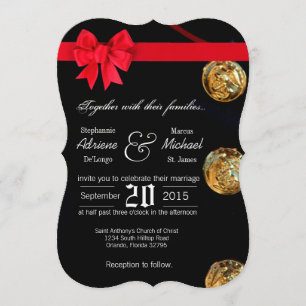 5x7 Marine Dress Blues Uniforme Faire-part de mari