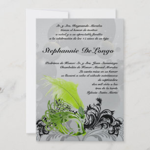 5x7 Masquerade Quinceanera Invitation Anniversaire