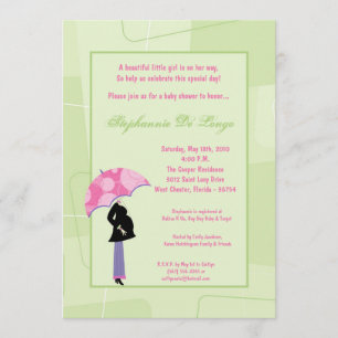 5x7 Modern Mod Mom Invitation Baby shower d'achat