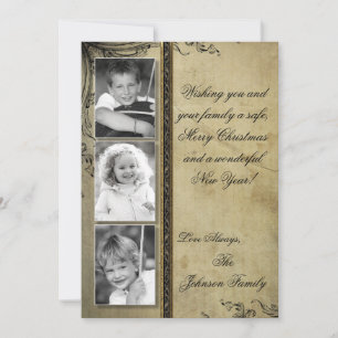 5x7 Noël XMAS Joyeux Carte photo de vacances