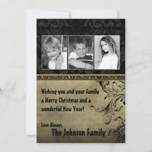 5x7 Noël XMAS Joyeux Carte photo de vacances