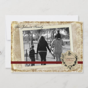 5x7 Noël XMAS Joyeux Carte photo de vacances