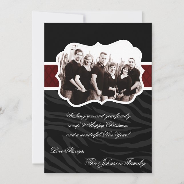 5x7 Noël XMAS Joyeux Carte photo de vacances (Devant)