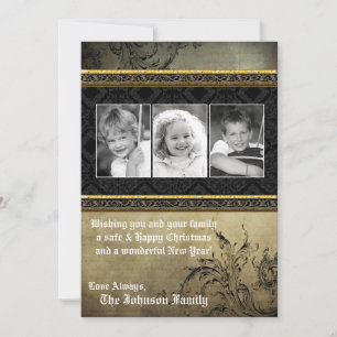 5x7 Noël XMAS Joyeux Carte photo de vacances