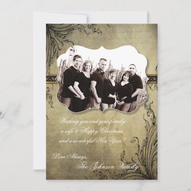 5x7 Noël XMAS Joyeux Carte photo de vacances (Devant)